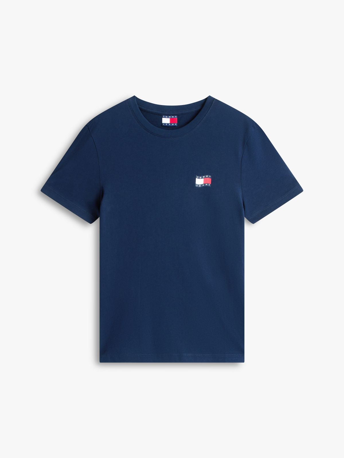 Wavy Flag Back Logo Jersey T-Shirt — Blue