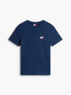 Wavy Flag Back Logo Jersey T-Shirt — Blue 5