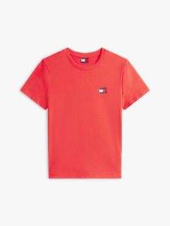 Wavy Flag Back Logo Jersey T-Shirt — Red 5