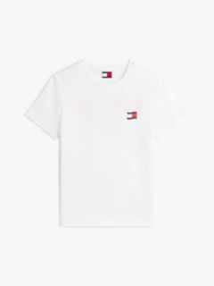 Wavy Flag Back Logo Jersey T-Shirt — White 5