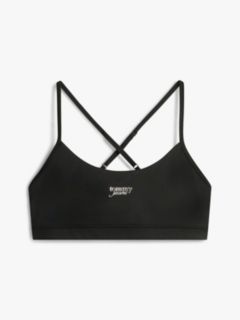 Athleisure Metal Logo Bralette Top — Black 5