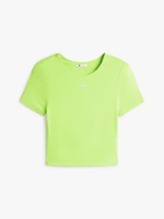 Athleisure Metal Logo Slim T-Shirt — Green 5