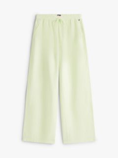Loose Linen Blend Drawstring Trousers — Green 5