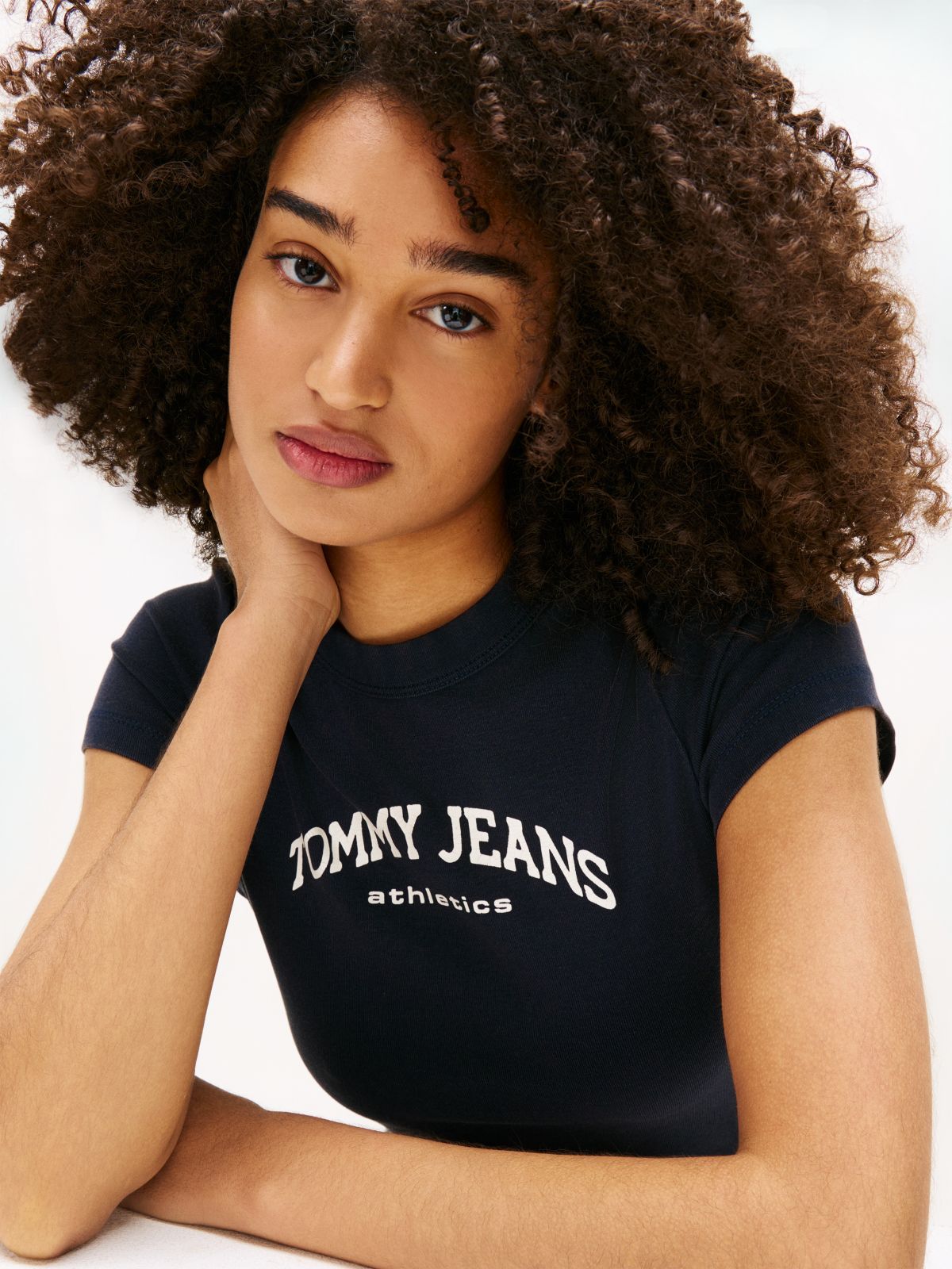 Logo Slim Crew Neck T-Shirt — Blue