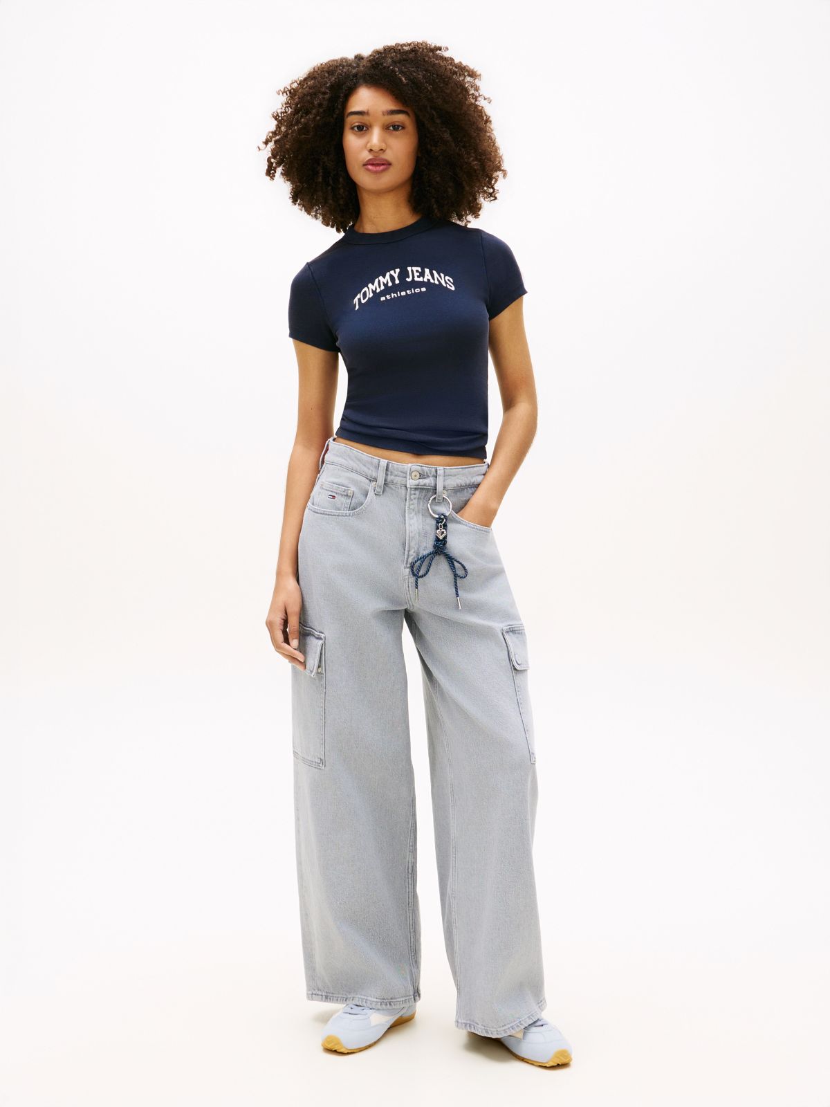 Logo Slim Crew Neck T-Shirt — Blue