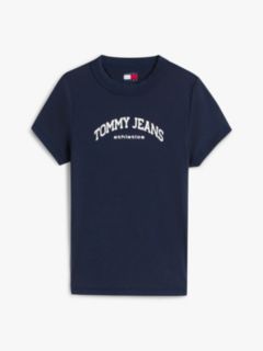 Logo Slim Crew Neck T-Shirt — Blue 5