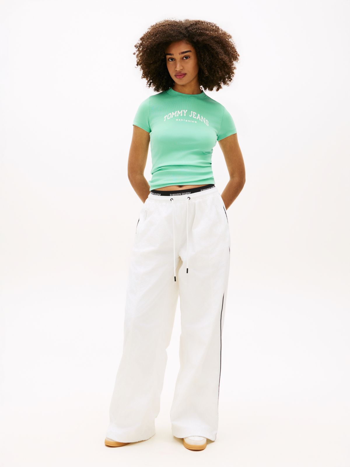 Logo Slim Crew Neck T-Shirt — Green