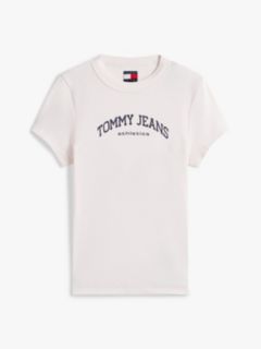 Logo Slim Crew Neck T-Shirt — White 6