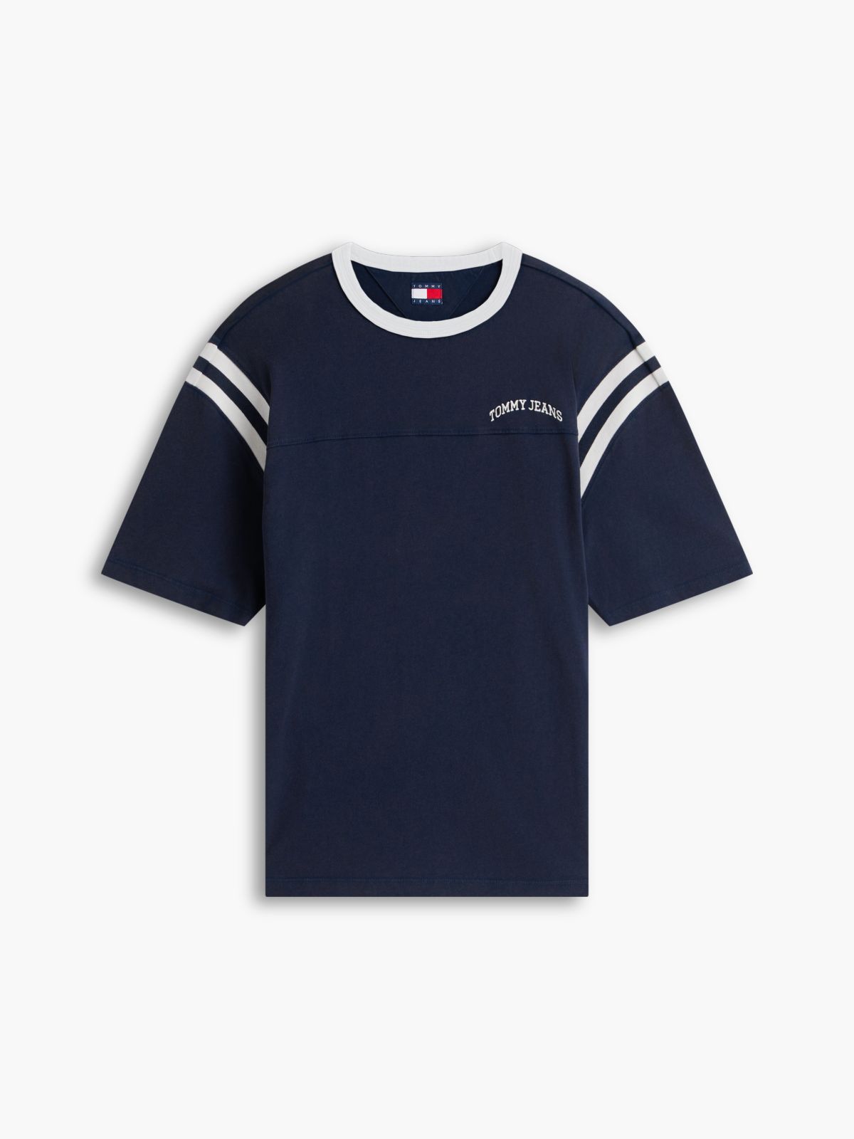 Logo Oversized Crew Neck T-Shirt — Blue