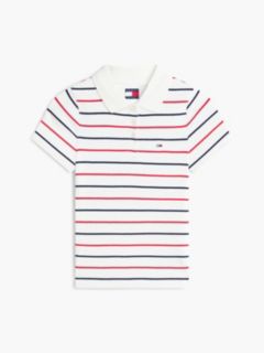 Slim Fit Ribbed Polo Shirt — White 5