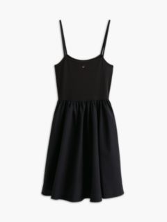 Spaghetti Strap Extra Slim Mini Dress — Black 5