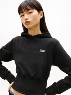 Athleisure Sueded Terry Slim Hoody — Black 2