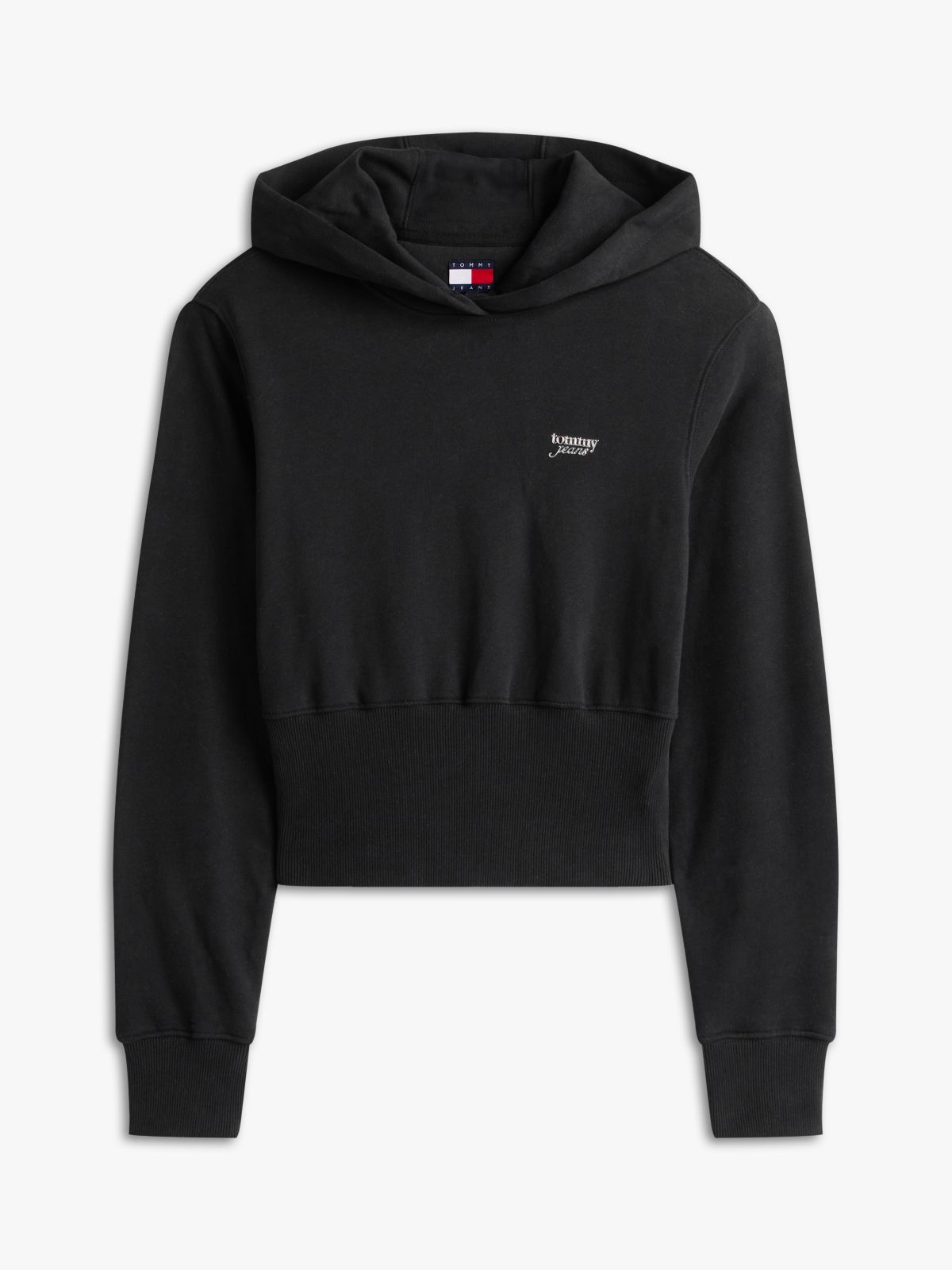 Athleisure Sueded Terry Slim Hoody — Black