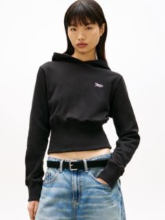 Athleisure Sueded Terry Slim Hoody — Black 1
