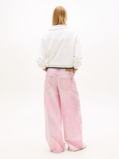 Charlie Mid Rise Loose Jeans — Pink 5