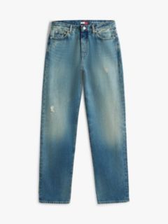 Kira Mid Rise Straight Distressed Jeans — Blue 5