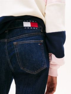 Lucy Mid Rise Slim Waist Tab Jeans — Blue 3