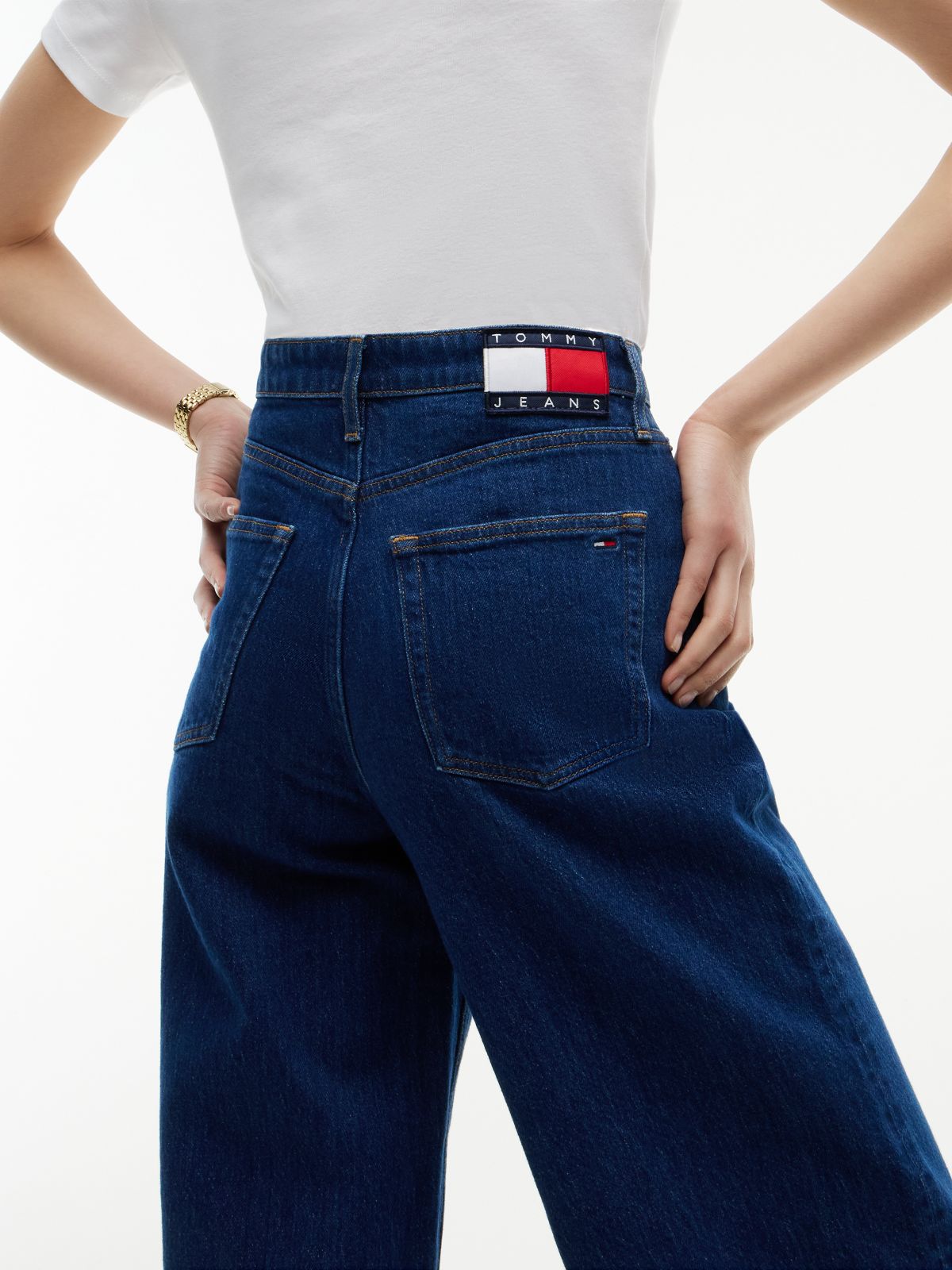 Claire High Rise Wide Jeans — Blue