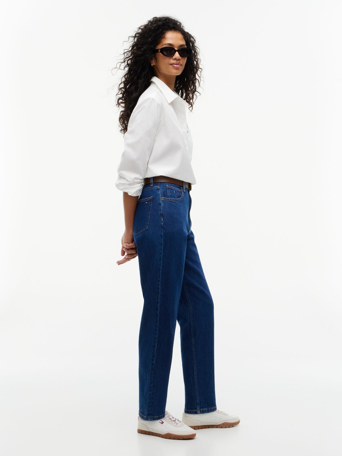 Mom High Rise Tapered Jeans — Denim