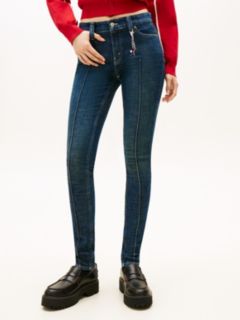Tommy Girl Seam Detail Skinny Jeans — Blue 2