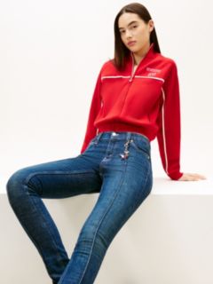 Tommy Girl Seam Detail Skinny Jeans — Blue 5
