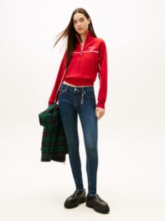 Tommy Girl Seam Detail Skinny Jeans — Blue 1