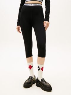 Tommy Girl Extra Slim Cropped Knit Trousers — Black 2