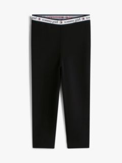 Tommy Girl Extra Slim Cropped Knit Trousers — Black 5