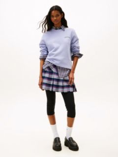 Back Logo Crew Neck Sweatshirt — Blue 3