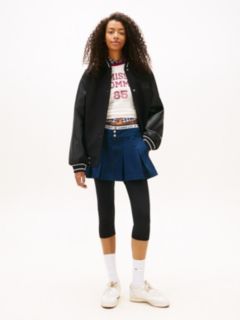 Relaxed Varsity Jacket With Wool — Black 3