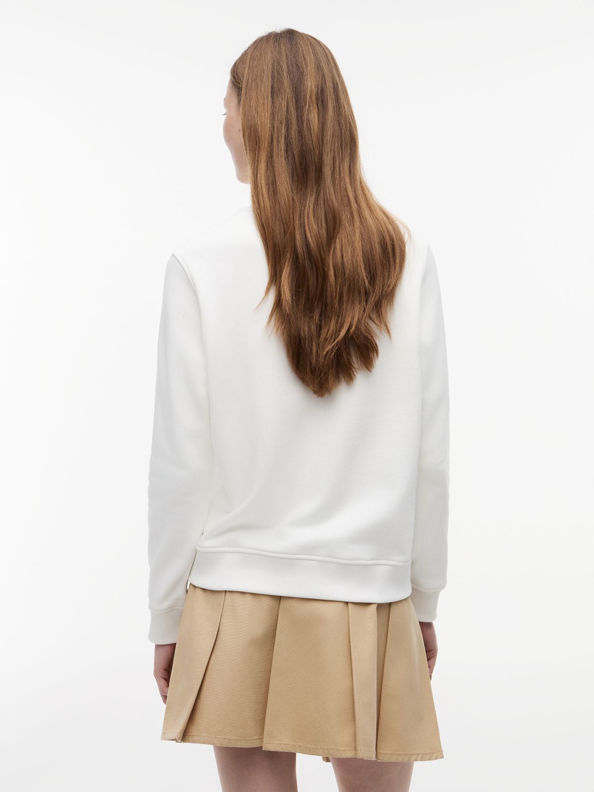 Tommy Flag Sweatshirt — White