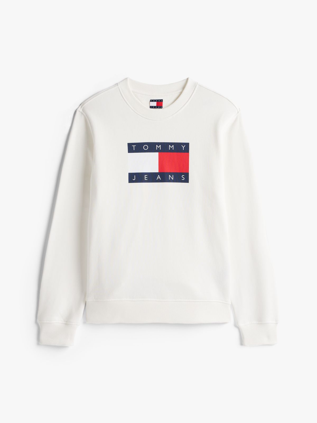 Tommy Flag Sweatshirt — White