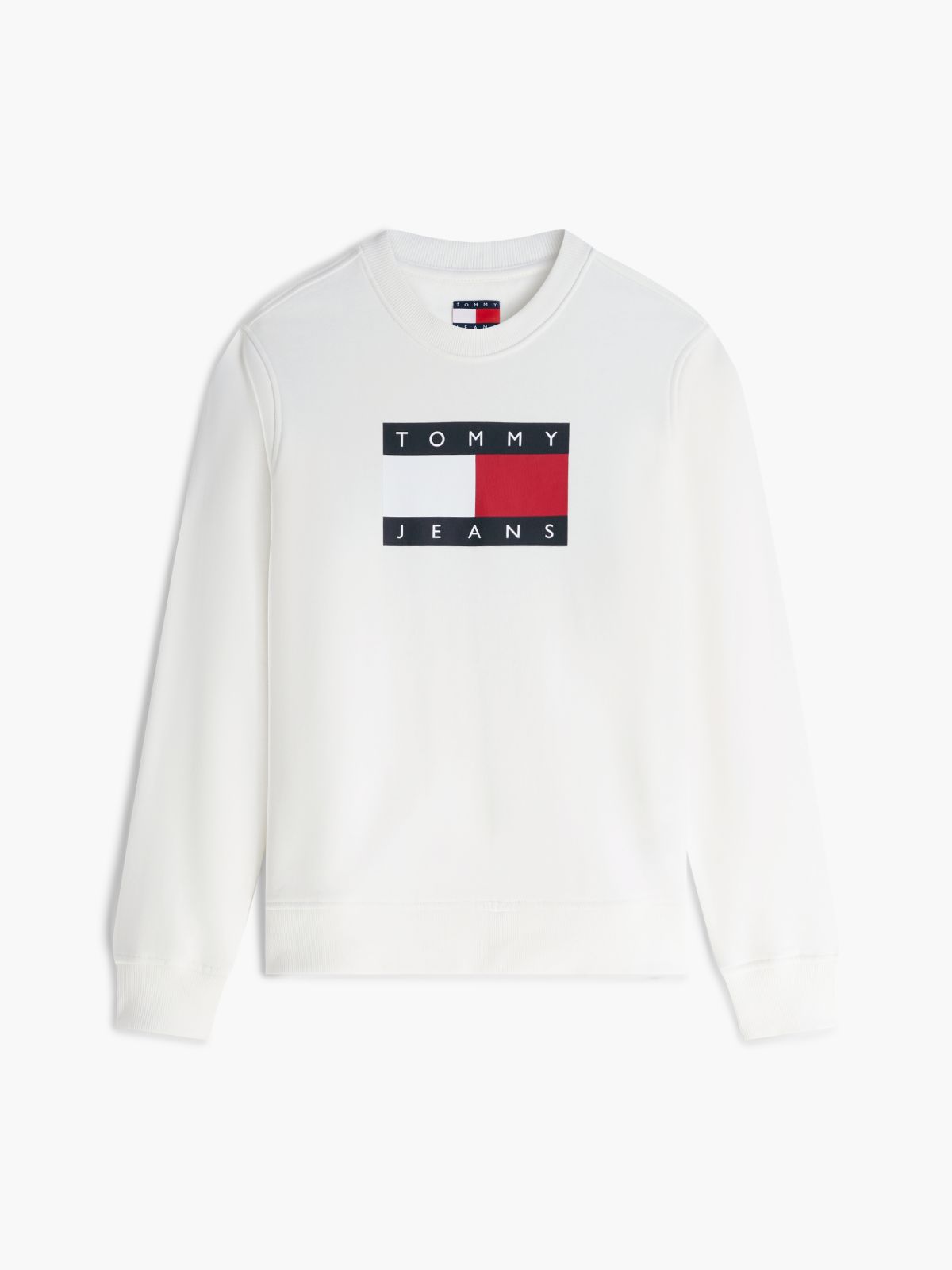 Tommy Flag Sweatshirt — White
