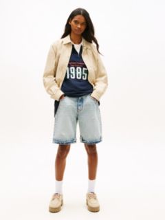 Tommy Badge Water Repellent Coach Jacket — Beige 3