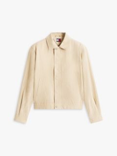 Tommy Badge Water Repellent Coach Jacket — Beige 5
