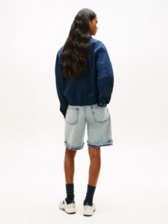 Tommy Badge Water Repellent Coach Jacket — Blue 4