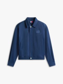 Tommy Badge Water Repellent Coach Jacket — Blue 5