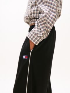 Tommy Badge Interlock Knit Relaxed Joggers — Black 3