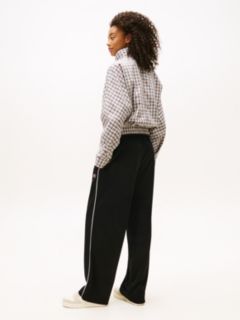 Tommy Badge Interlock Knit Relaxed Joggers — Black 4