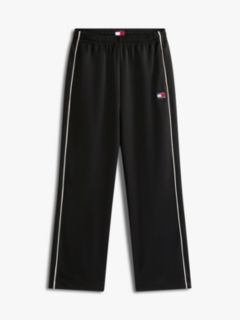Tommy Badge Interlock Knit Relaxed Joggers — Black 5