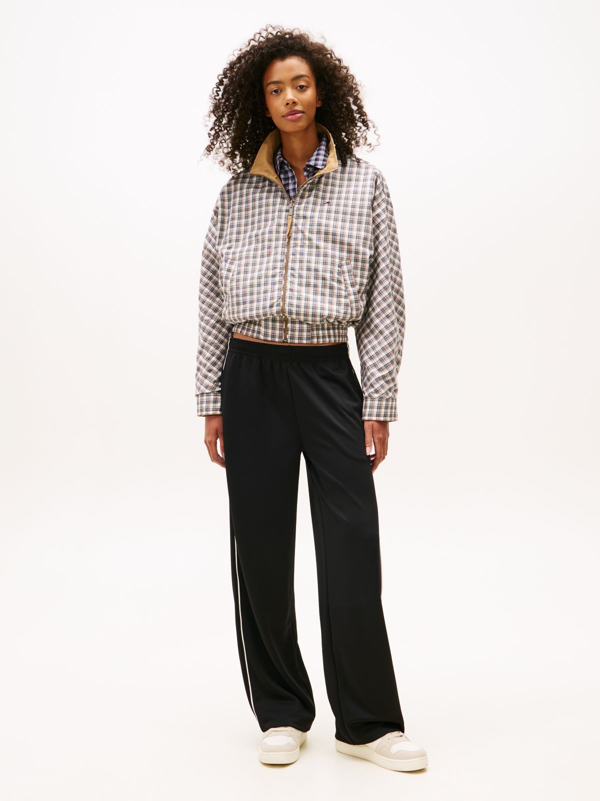 Tommy Badge Interlock Knit Relaxed Joggers — Black