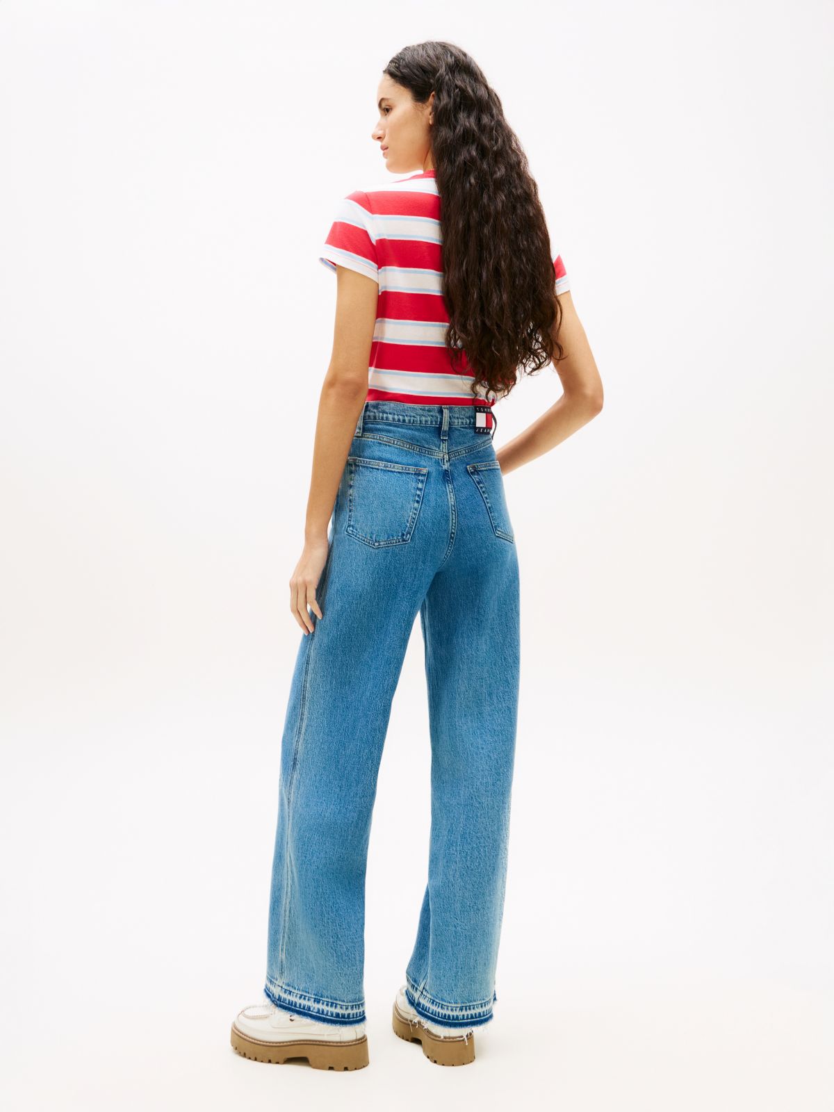 Claire High Rise Wide Jeans — Blue