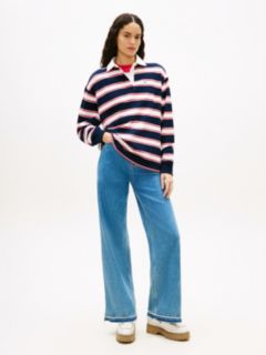 Claire High Rise Wide Jeans — Blue 1