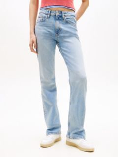 Faded Mid Rise Bootcut Jeans — Blue 2