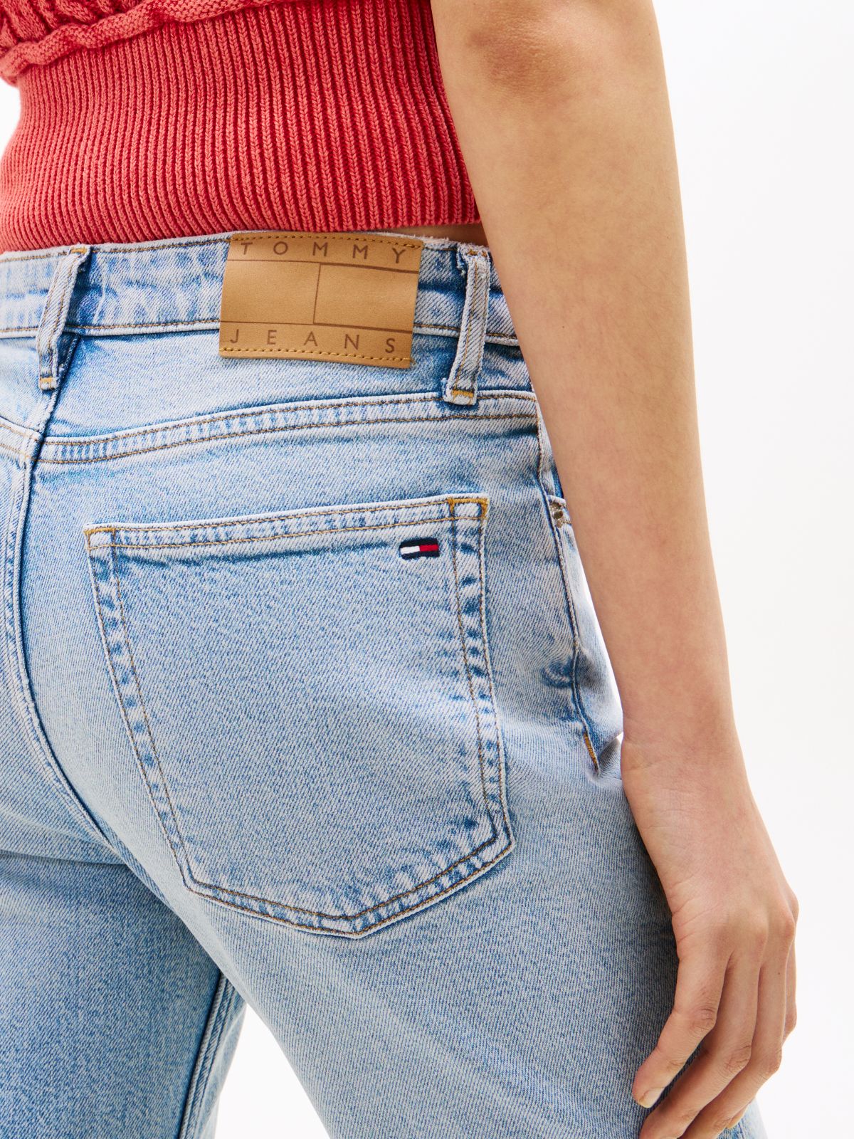Faded Mid Rise Bootcut Jeans — Blue