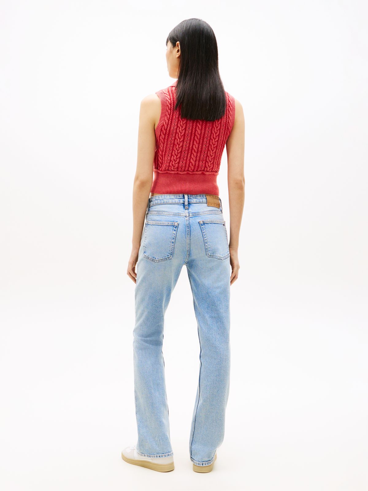 Faded Mid Rise Bootcut Jeans — Blue