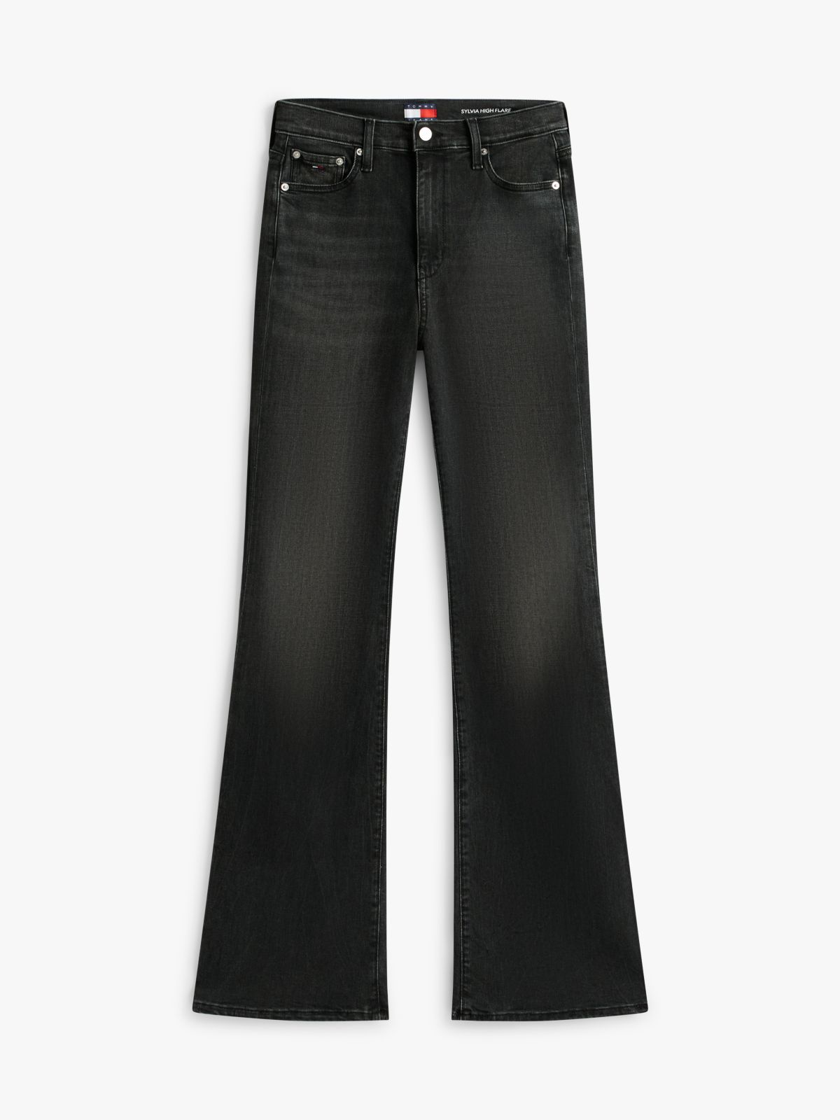 Sylvia High Rise Bootcut Black Jeans — Grey