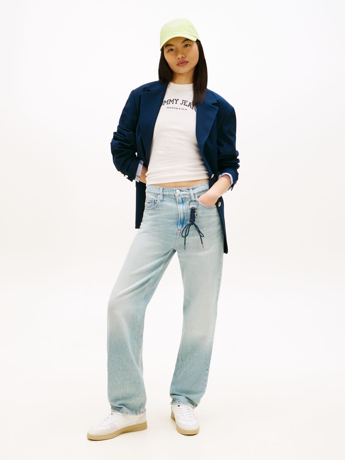 Layla High Rise Straight Jeans — Blue