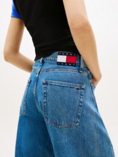 Ella High Rise Barrel Twisted Seam Jeans — Blue 3