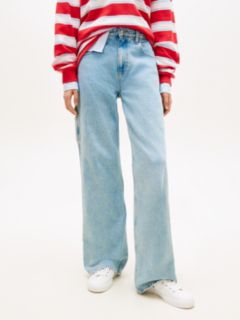 Mia Mid Rise Relaxed Straight Carpenter Jeans — Blue 2